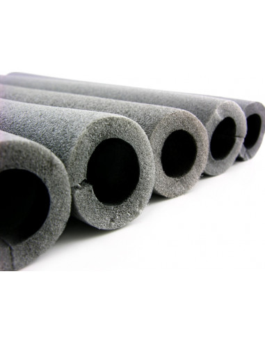Manchon PE Gris 9mm Isolation Tuyauterie Efficace - NMC