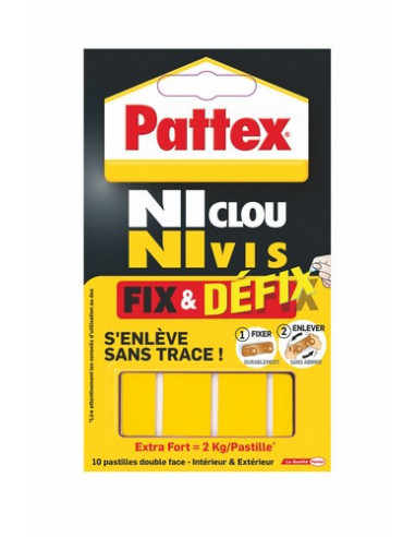 Pâte Fix&Defix Pattex 2kg Pâte de réparation et fixation polyvalente - Pattex
