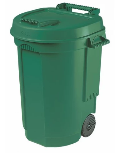 Poubelle 110 L A Roulette Vert - EDA