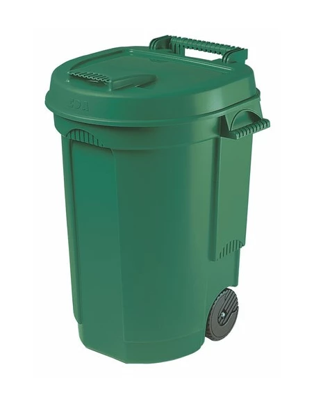 Poubelle 110 L A Roulette Vert - EDA
