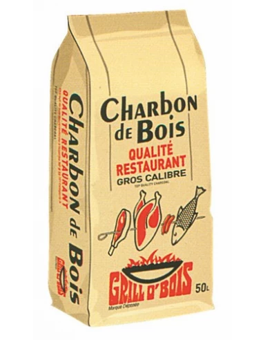 Charbon de Bois Grill O Bois 50 litres qualité restaurant - GRILL O'BOIS