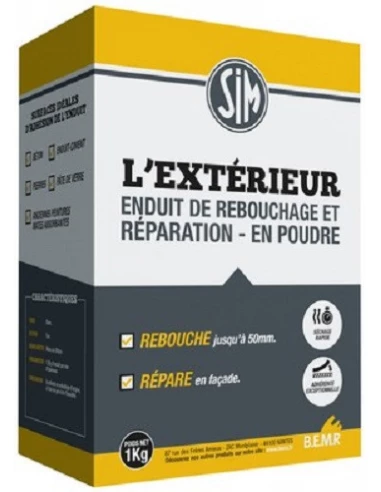 Sim L Exterieur Rebouche et Repare 1kg - SIM