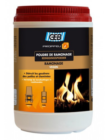 Poudre extinctrice PROPFEU Extinction rapide des feux de cheminée - Geb