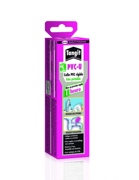 Colle pour tuyau Pvc Etui 125gr eau potable - TANGIT