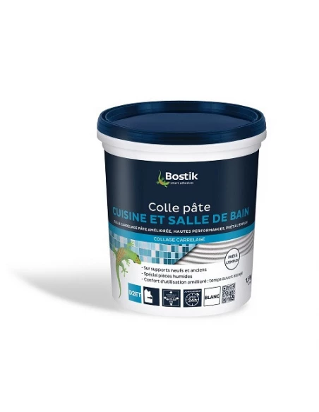 BOSTIK Colle Cuisine & Salle de Bains 1.5kg - BOSTIK