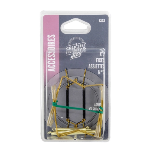 Fixe Assiet Muraux Alu X2 - CROCHET X