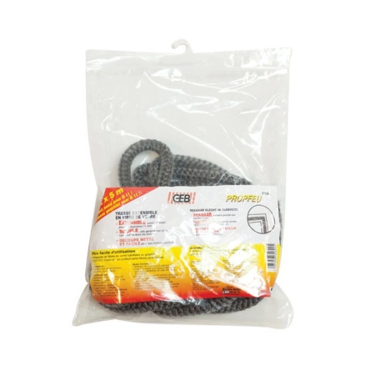 Tresse Fibre Verre D10mmx5m - GEB FEU