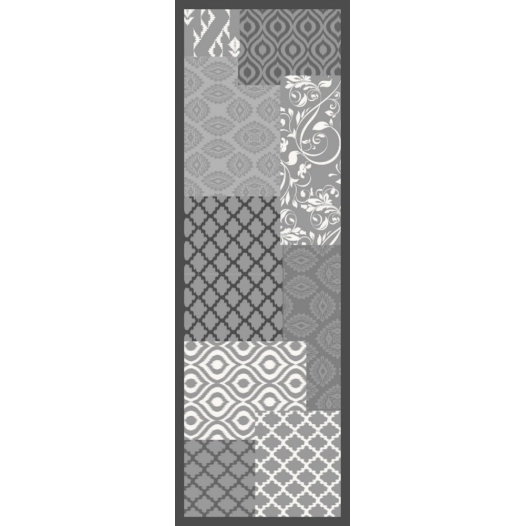 Tapis Vintage Quilt Grey 50x150 - VICA