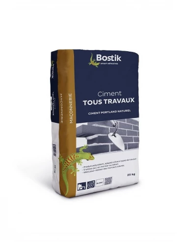 Ciment Blanc Tous Travaux 25k - BOSTIK