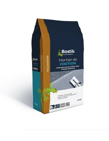 BOSTIK Mortier de finition 10kg gris - BOSTIK