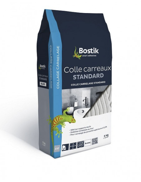 BOSTIK Colle carreaux standard 25kg gris - BOSTIK