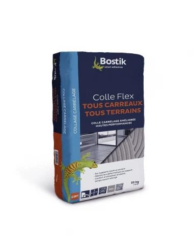 Colle tous carreaux Flex Blanc Poudre 25k - BOSTIK