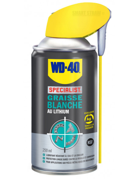 Graisse Blanche Lithium WD-40 Lubrification longue durée et protection métal - WD 40