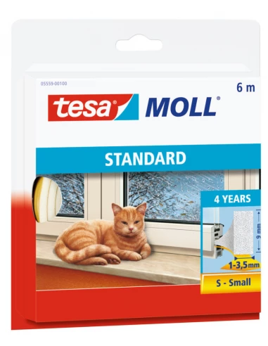 Tesa Calfeutrage pour porte et fenêtre Blanc 6m 9x4mm- TESA