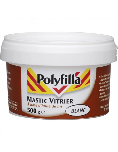 Polyf Mast Vitr Blan.500g 1401 - POLYFILLA