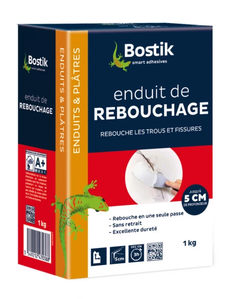 Enduit de Rebouchage poudre 1kg - BOSTIK