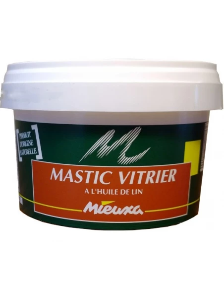 Mastic Vitrier Incolore 5kgs - MIEUXA