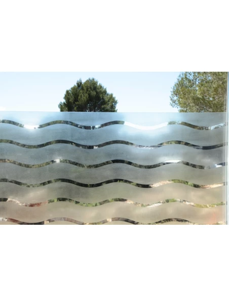 20 Film Vitrostatique 2d 45cm Vague - ACCESS DECO