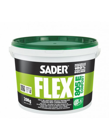 Colle acrylique sol SADERFLEX 805 E CONFORT - 20 Kg - SADER