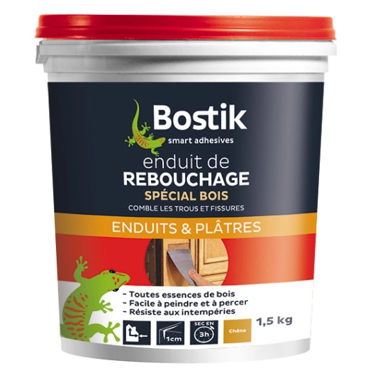 Bostik Rebouche Bois Pate 1.5 Kg - BOSTIK