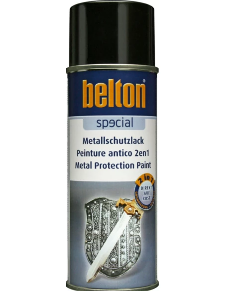 Peinture aérosol Anti-corrosion 400ml noir - BELTON AUTO-K
