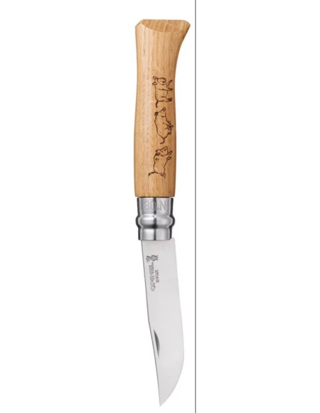Opinel N8 Inox Animalia Sanglier - OPINEL