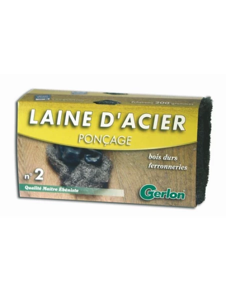 Laine Acier 200 Gr N°2 E202 - GERLON