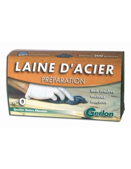 Laine Acier 200 Gr N°0 E200 - GERLON