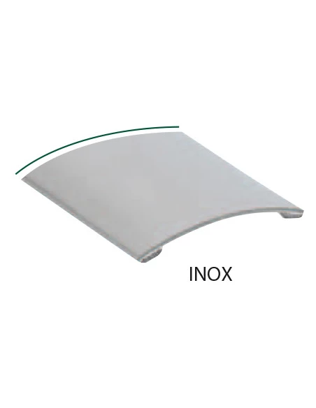 ROMUS Seuil 1/2 bombé adhésif blister_inox_30mm_0_73m - ROMUS