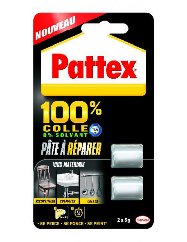 Colle 100% Pate A Reparer 2x5gr - PATTEX - 3178041305877 -  - 301763