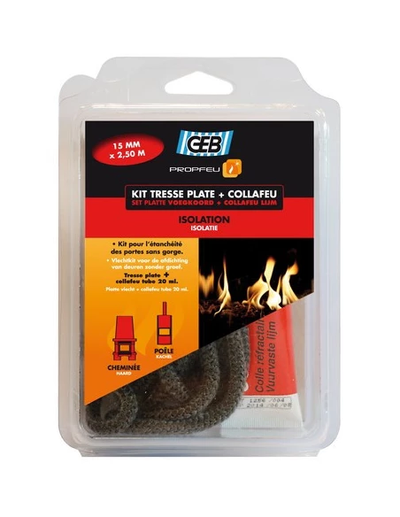 Kit Tresse Plate 15mmx3mmx2m50 - GEB FEU