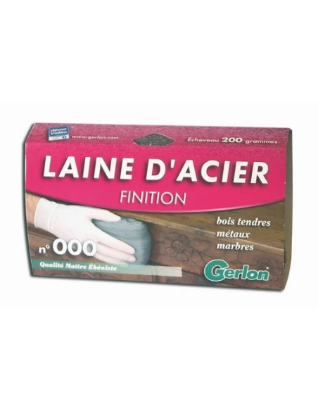 Laine Acier 200 Gr N°000 E20b - GERLON