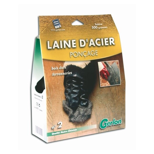 Laine Acier 500 Gr N°2 B502 - GERLON