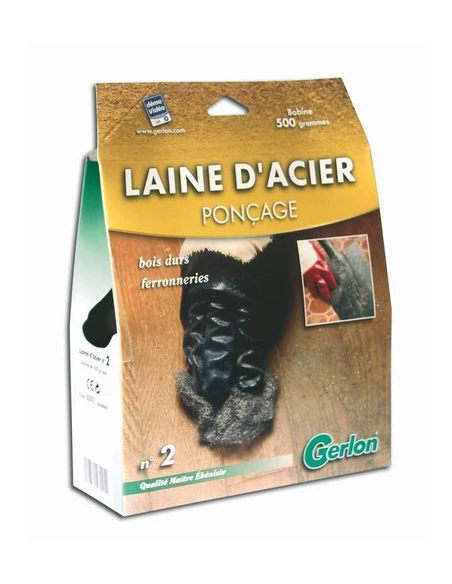 Laine Acier 500 Gr N°2 B502 - GERLON
