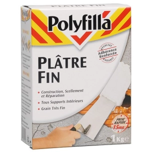 Polyf Platre Fin 1kg 61142 - POLYFILLA