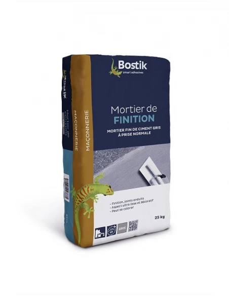 BOSTIK Mortier de finition_25kg_gris - BOSTIK