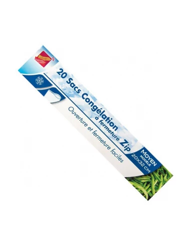 Sac Congel Zip X20 Sacs 20x32 40mic - PUBLI EMBAL