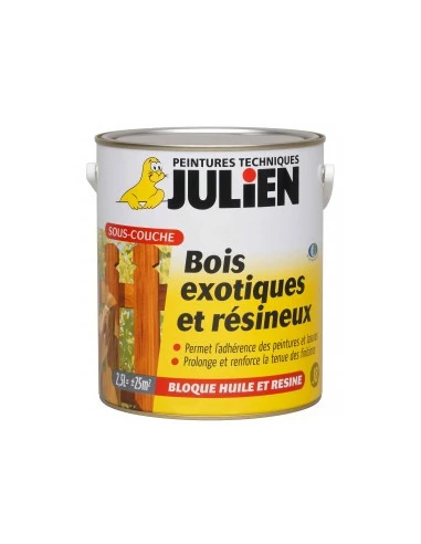Sous couche Bois Exotiques Et Resineux J8 2.5 litres - JULIEN