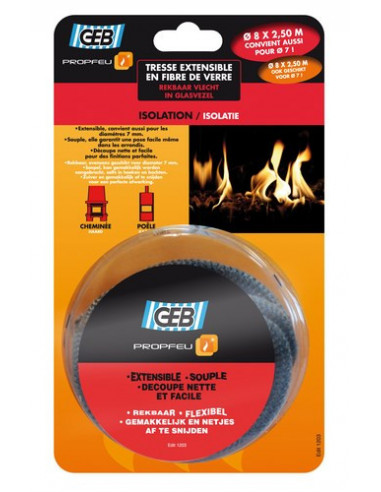 Tresse Fibre Verre D8mmx2m50 - GEB FEU - 3283988215223 -  - 066885