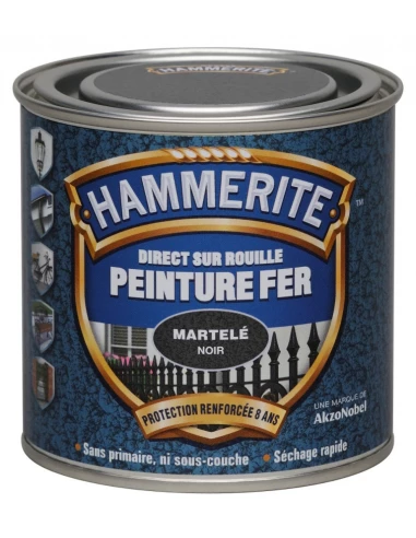Peinture Fer Martelée Gris Ardoise 0.25 litre - HAMMERITE