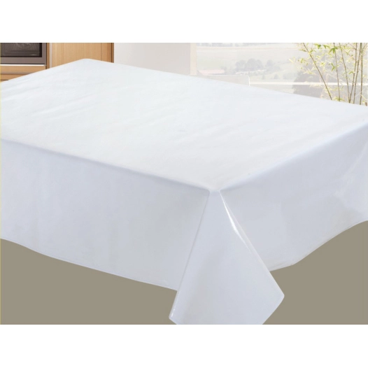 Toile cirée non tissé Uni laqué blanc 140cmx20ml - ACCESS DECO