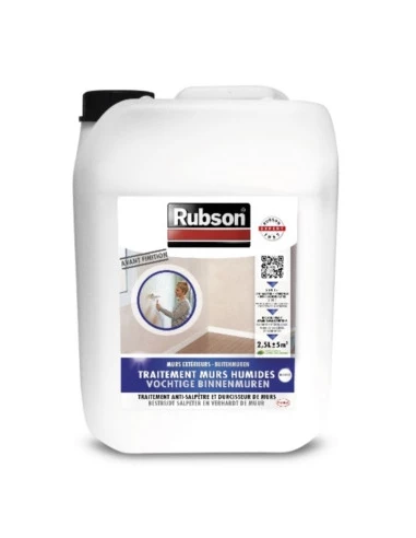 Traitement Murs Humides Bidon 2.5l - RUBSON