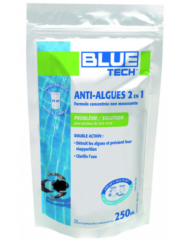 Bluetech Anti Algues 2en1 250ml Tp2 - BLUE TECH