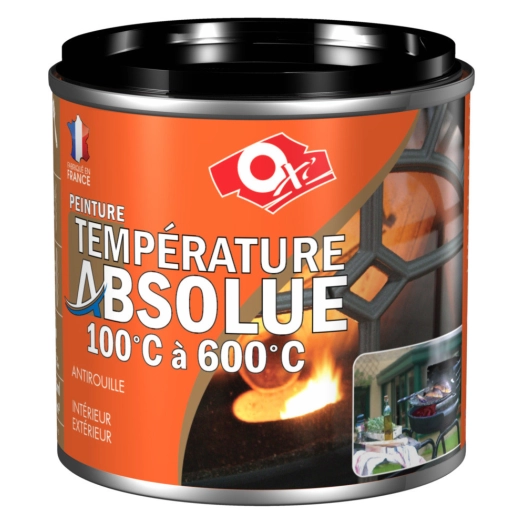 Peinture Haute Temperature Noir Sat 125 Ml - OXI