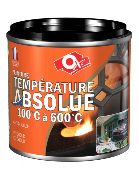 Peinture Haute Temperature Noir Sat 125 Ml - OXI