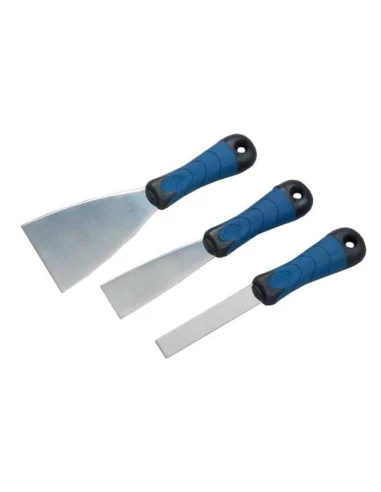 Lot 3 Couteaux Inox Manche Bi-Mat - SAVY