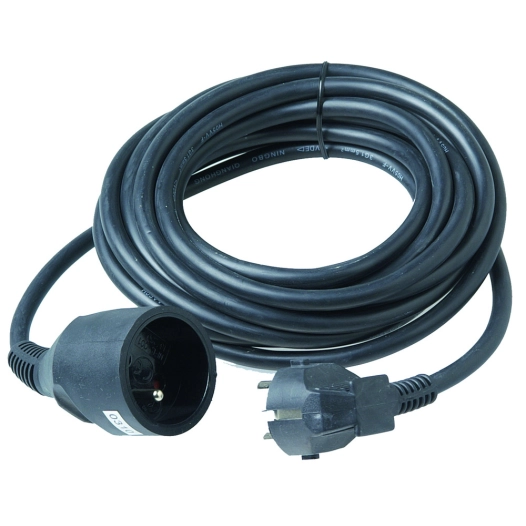 Rallonge Elec 3g1.5 Pvc 5m Noir - PROFILE
