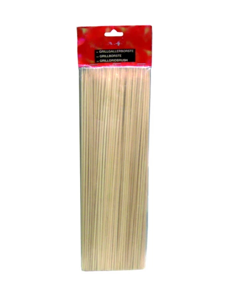 100 Brochettes Bois 30 Cms - IMAGIN