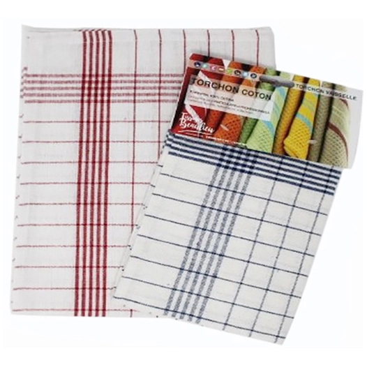 Torchon Comptoir Auvergnat 68x43cm - TISSAGES DE BEAULIEU