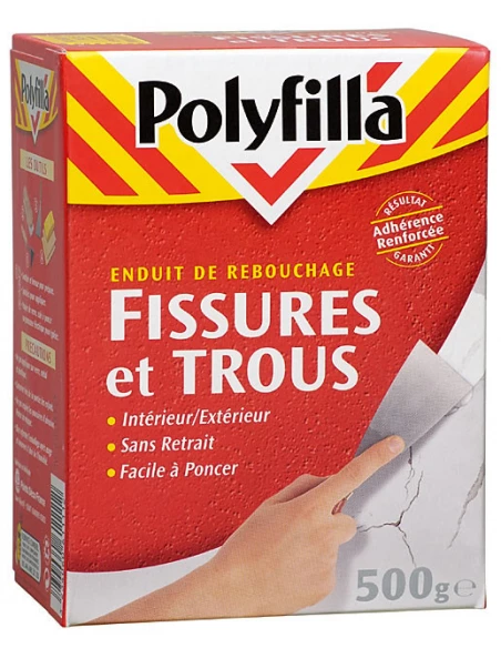Polyf Rebou Int/Ext 500g 61111 - POLYFILLA